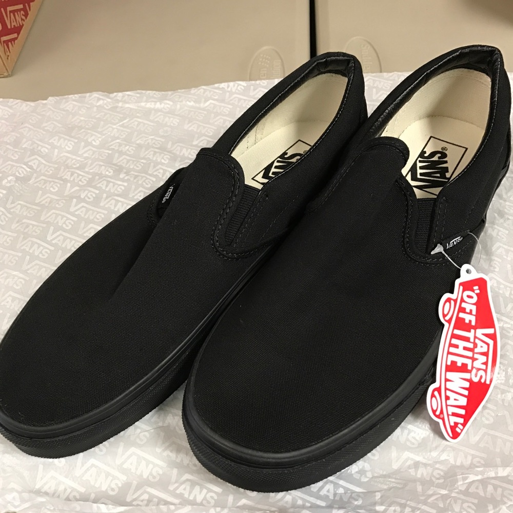 Brand New Vans Slip on Black/Black